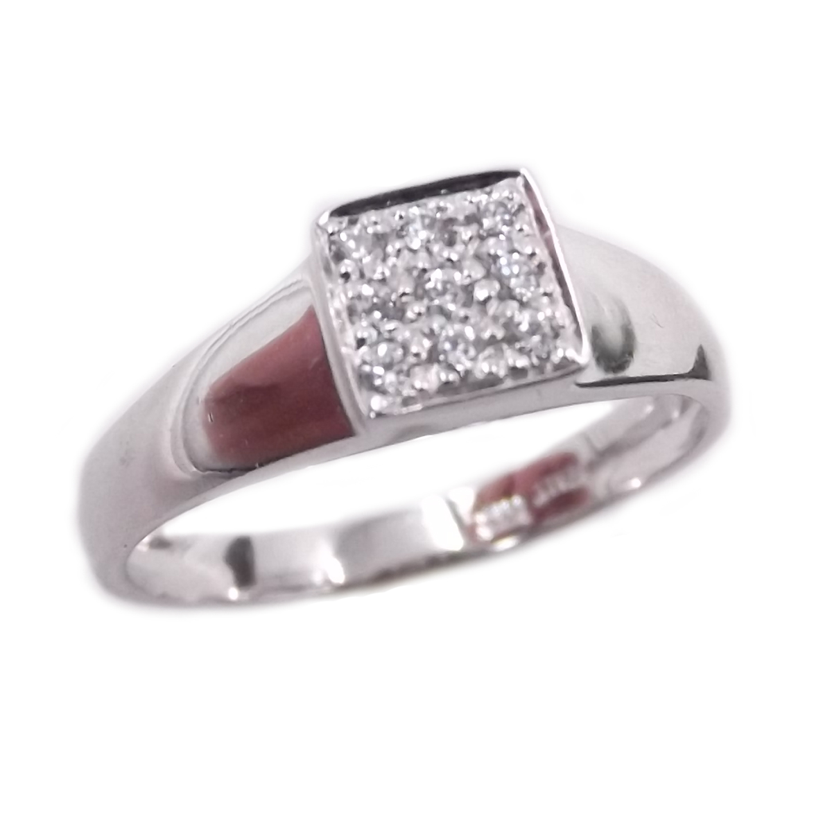 18kt white gold women's ring with diamonds for engagement diamond rings
